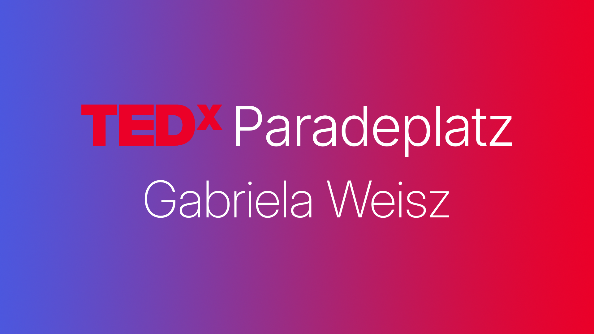 Performance: Gabriela Weisz