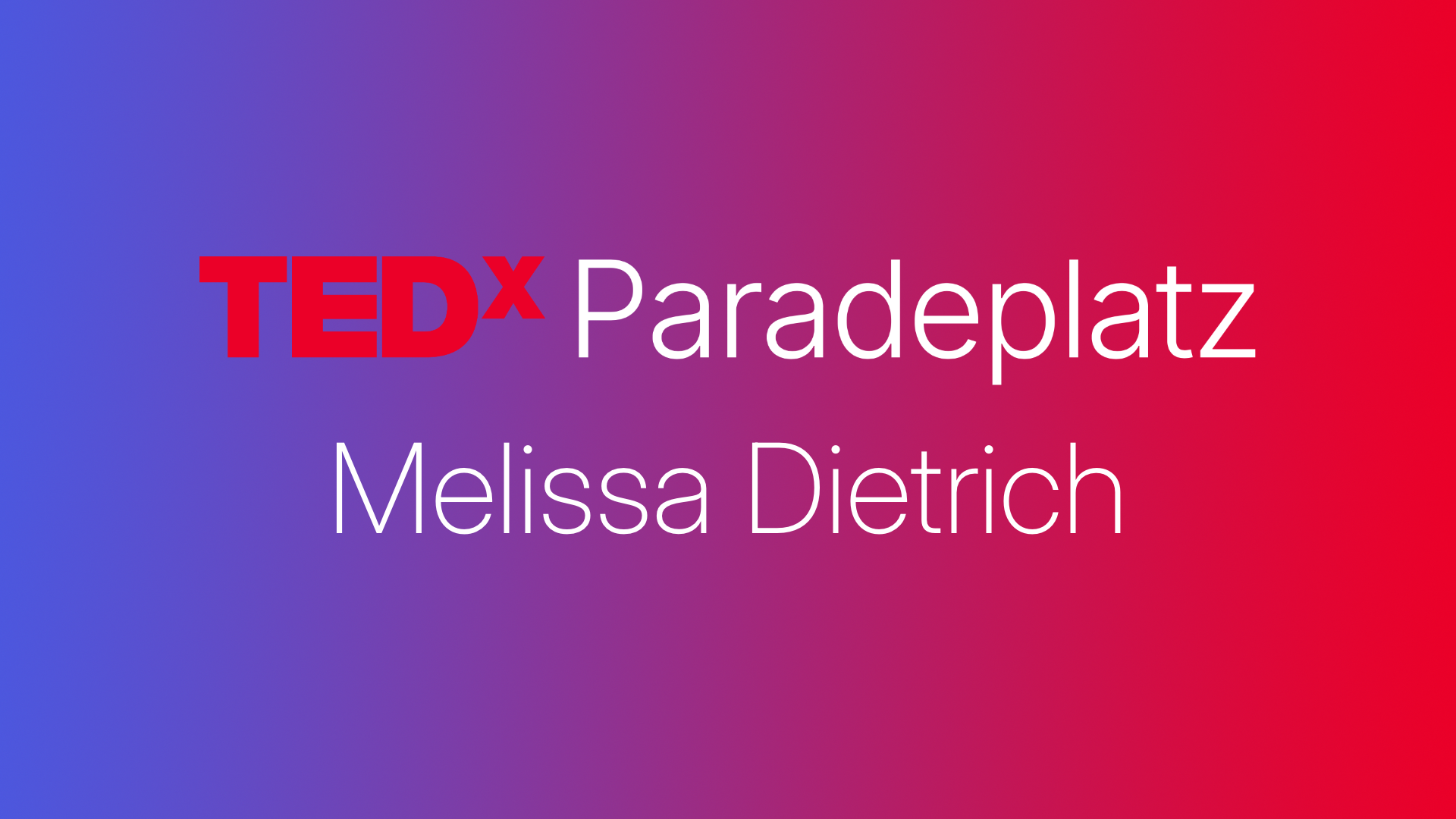 Performance: Melissa Dietrich